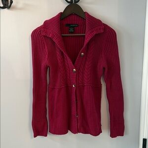 Calvin Klein Jeans Red Cardigan Sweater